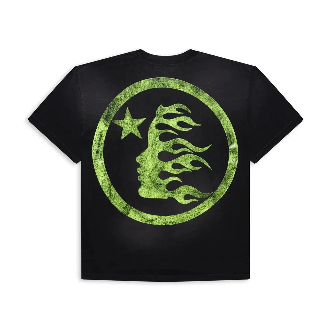 Hellstar Studios Classic Cracked T-Shirt Black & Green - Lucid Soles