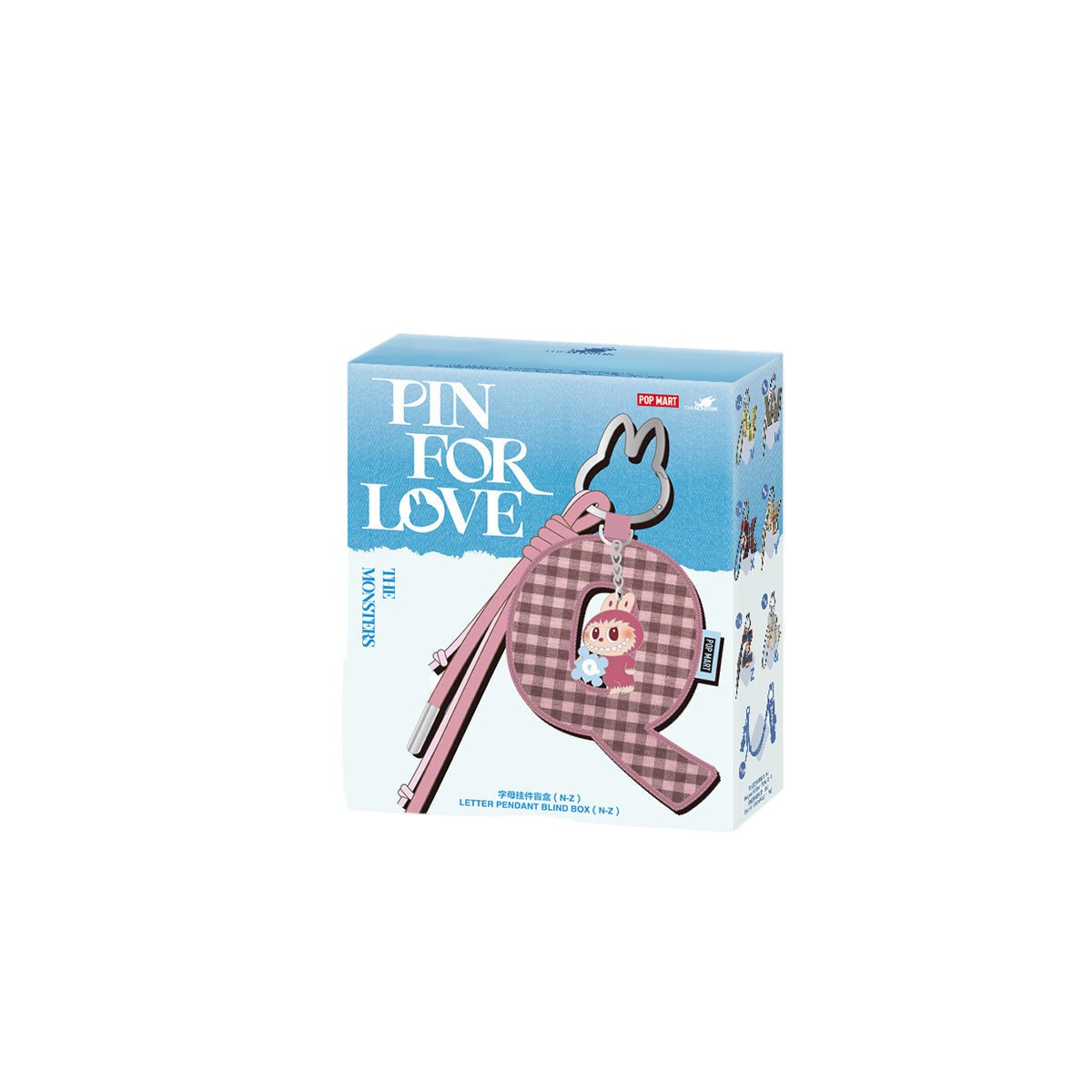 Pop Mart Labubu The Monsters Pin for Love Series Letter Pendant (N - Z) Single Blind Box - Lucid Soles