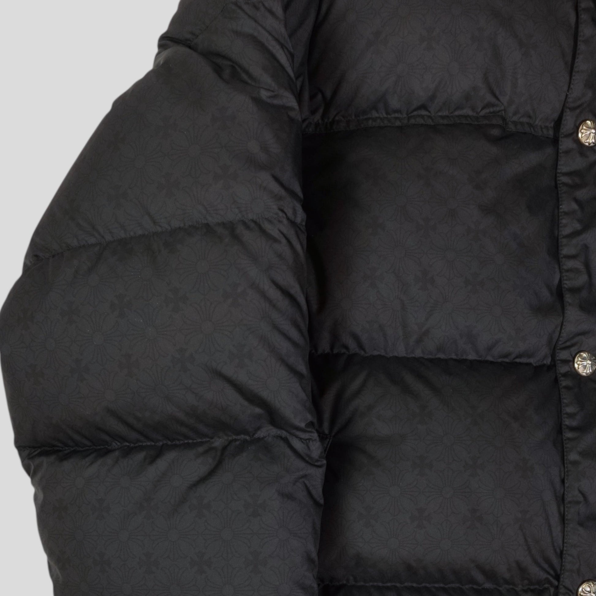 CHROME HEARTS PLUS PATTERN PUFFER (BLACK) - Lucid Soles