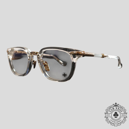 Chrome Hearts Tittansluvr Glasses in Clear/Gold - Lucid Soles