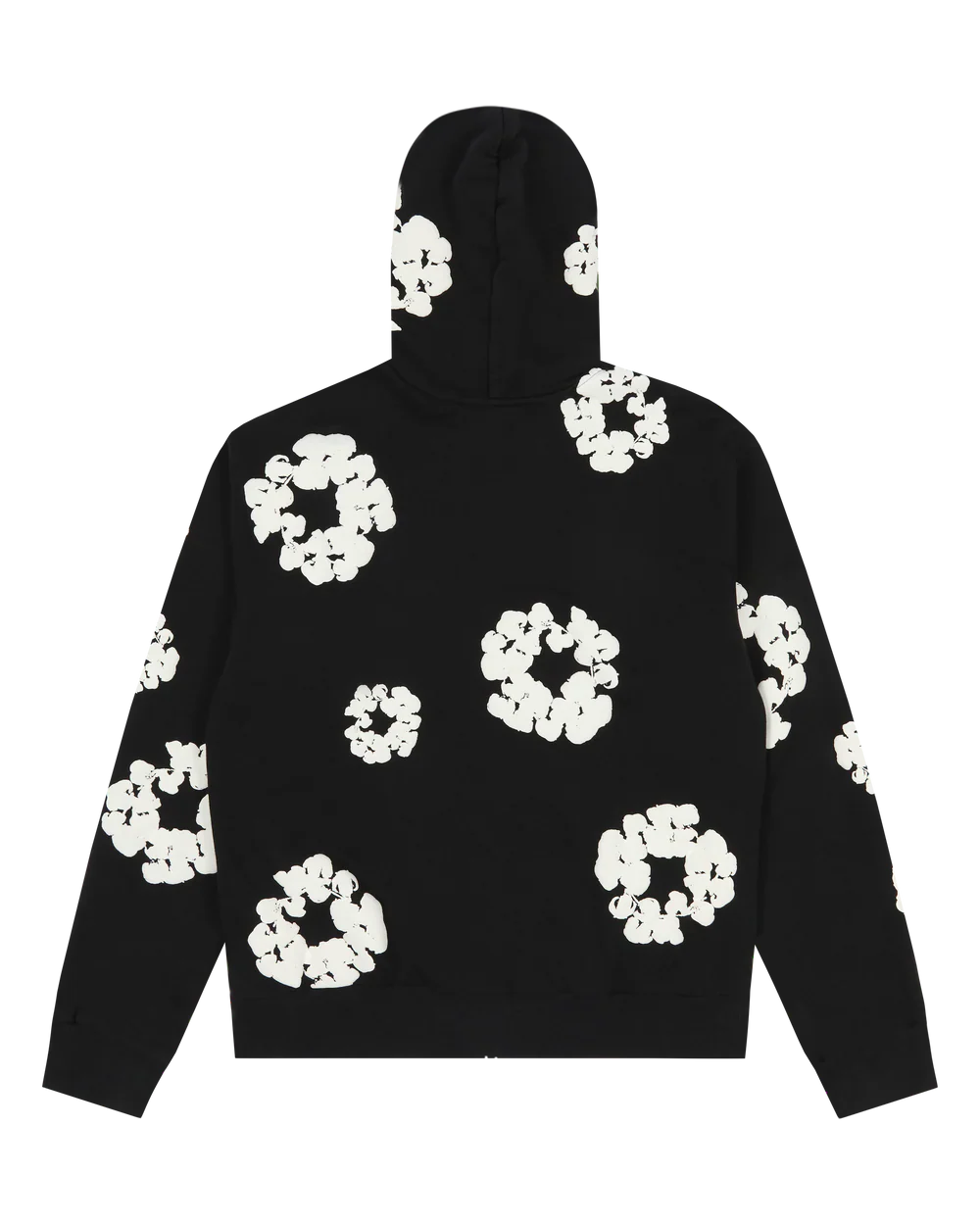 Denim Tears Cotton Wreath Zip Hoodie Black