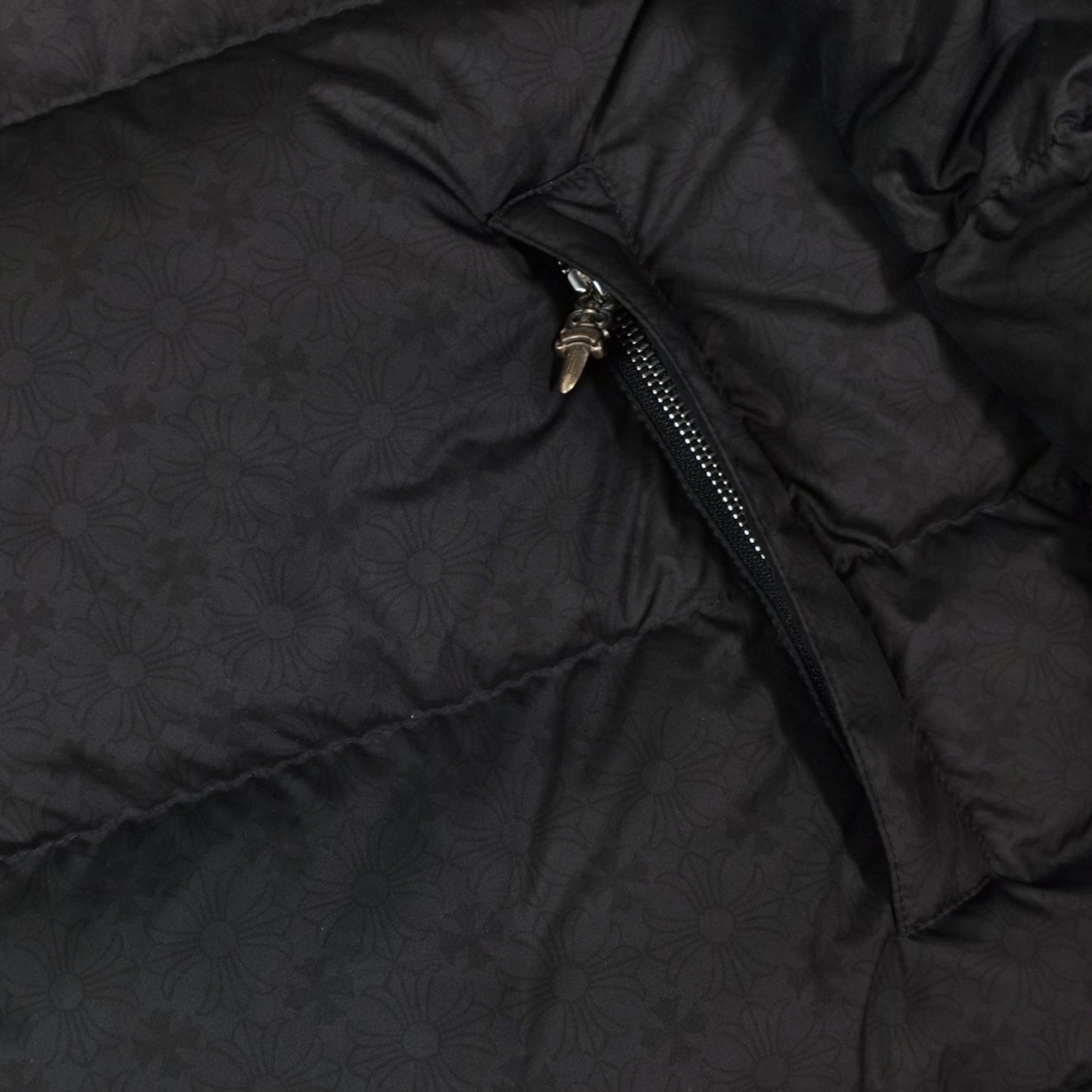 CHROME HEARTS PLUS PATTERN PUFFER (BLACK) - Lucid Soles