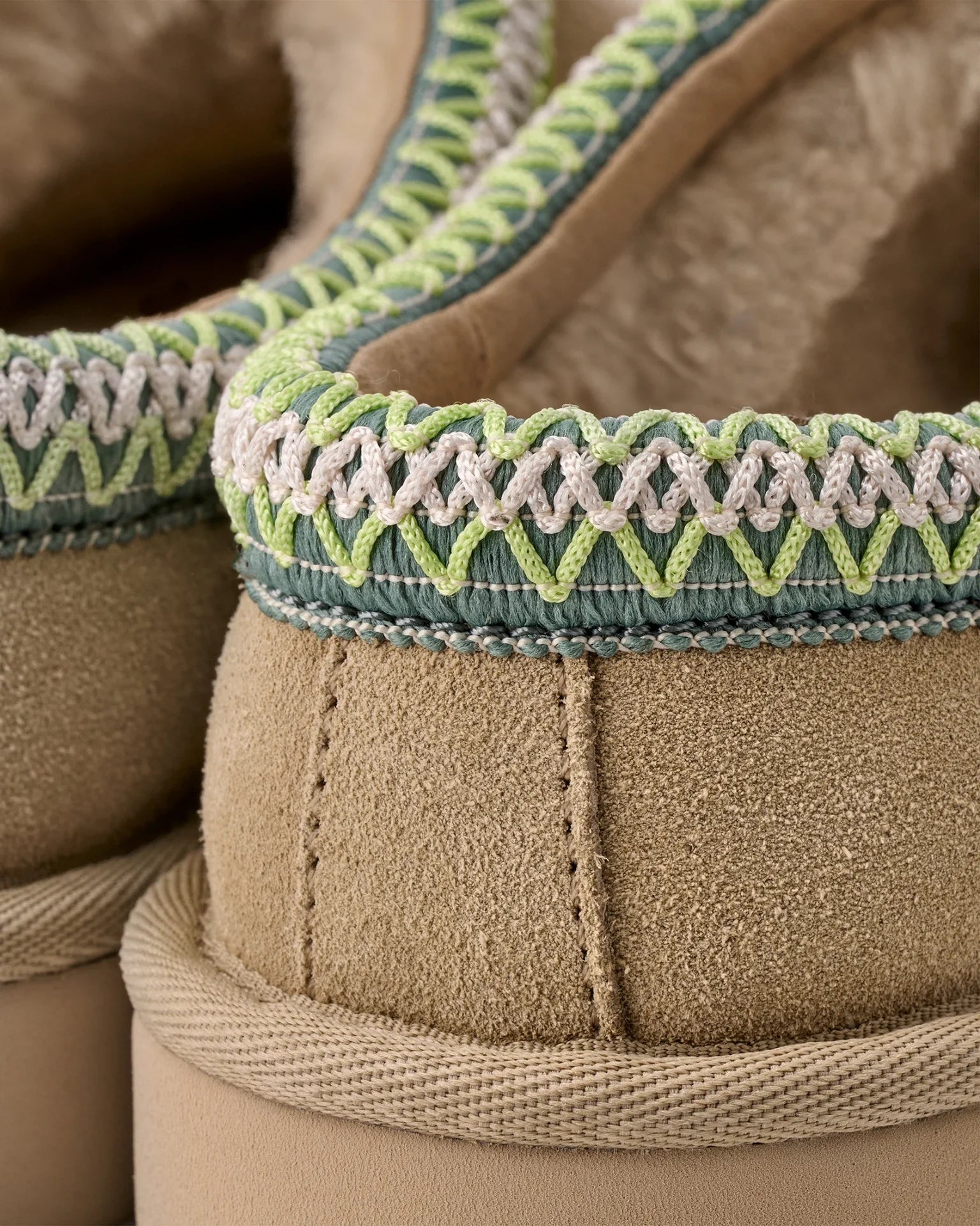 UGG TASMAN SLIPPER "MUSTARD SEED VIBRANT GREEN" (WOMEN) - Lucid Soles