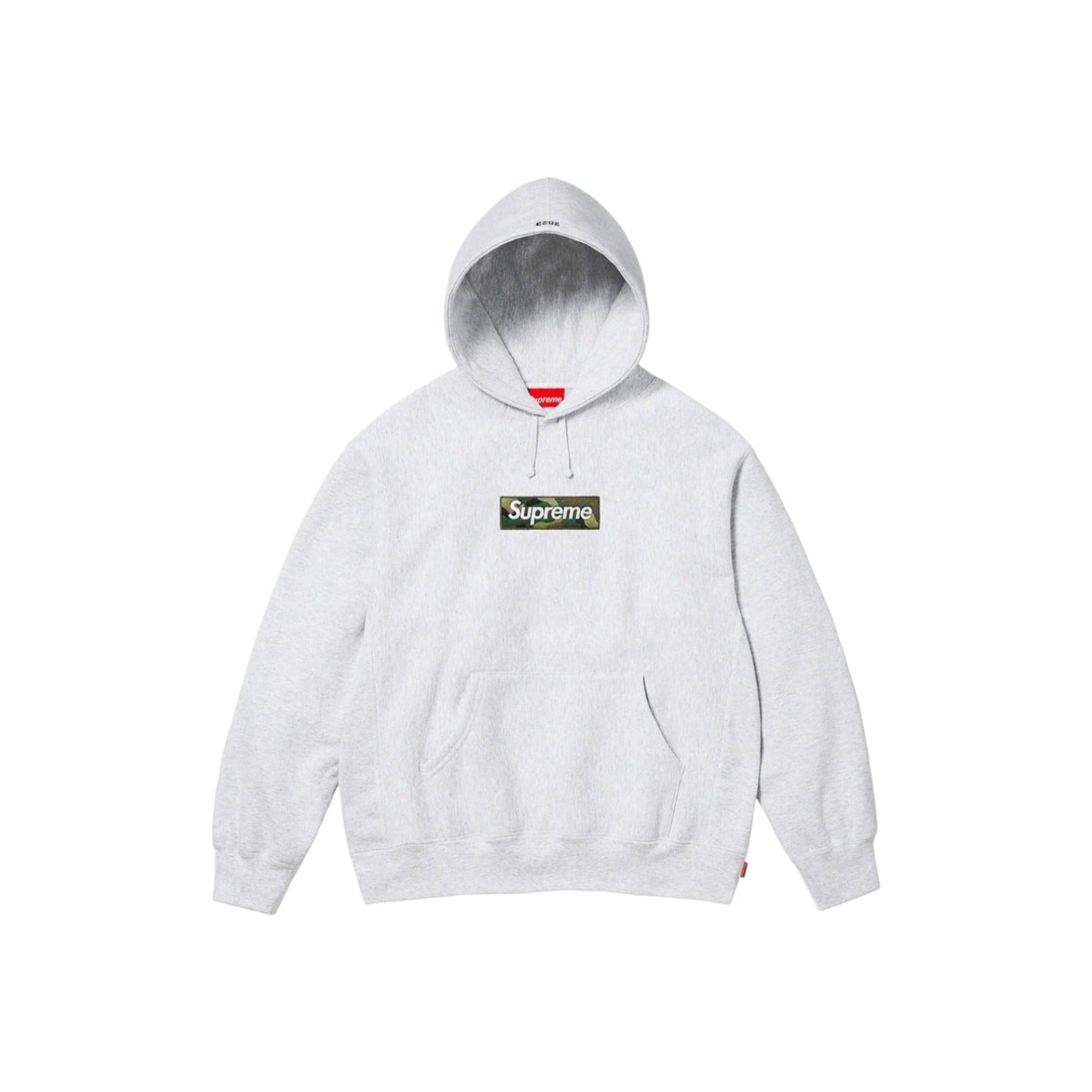 Supreme Box Logo Hooded Sweatshirt Gray Camo FW23 - Lucid Soles