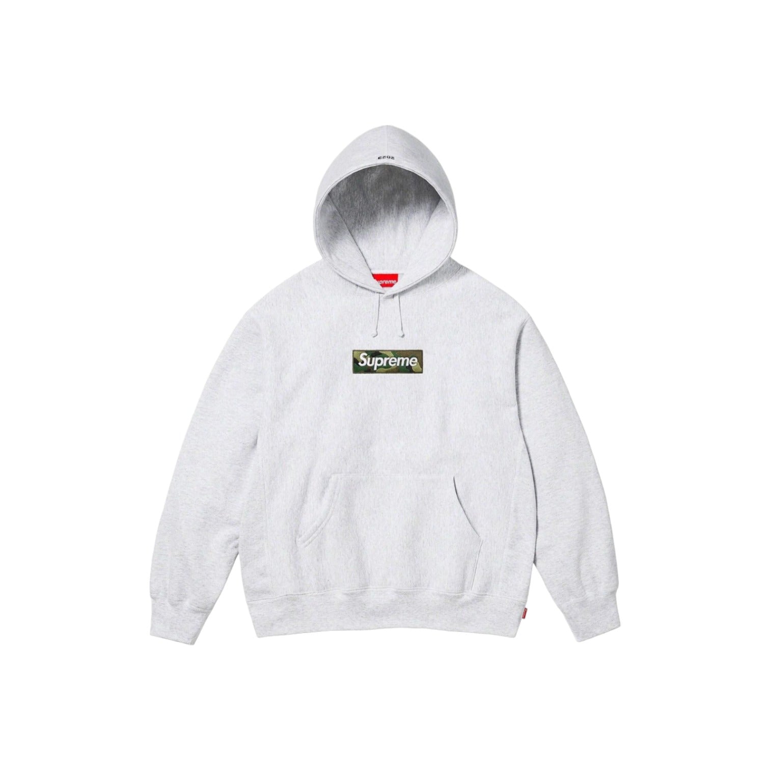 Supreme Box Logo Hooded Sweatshirt Gray Camo FW23 - Lucid Soles