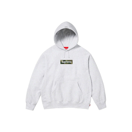 Supreme Box Logo Hooded Sweatshirt Gray Camo FW23 - Lucid Soles
