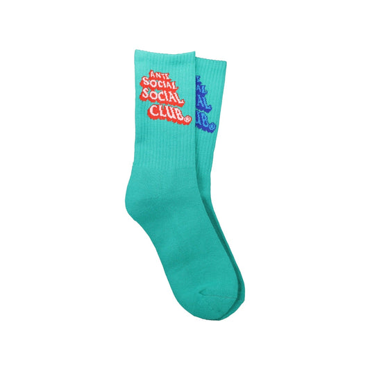 Anti Social Social Club 3D Teal Socks - Lucid Soles