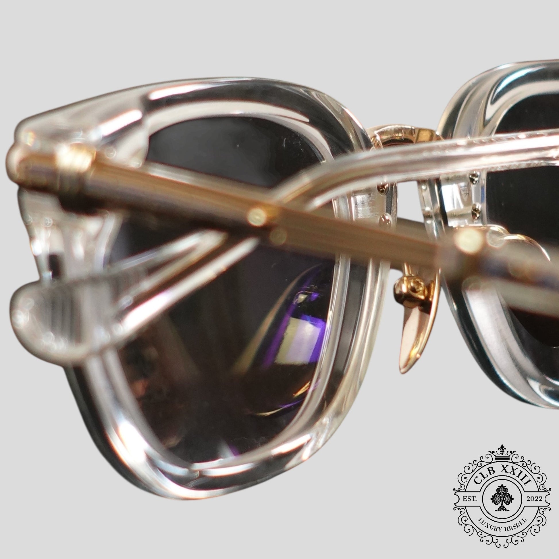 Chrome Hearts Tittansluvr Glasses in Clear/Gold - Lucid Soles