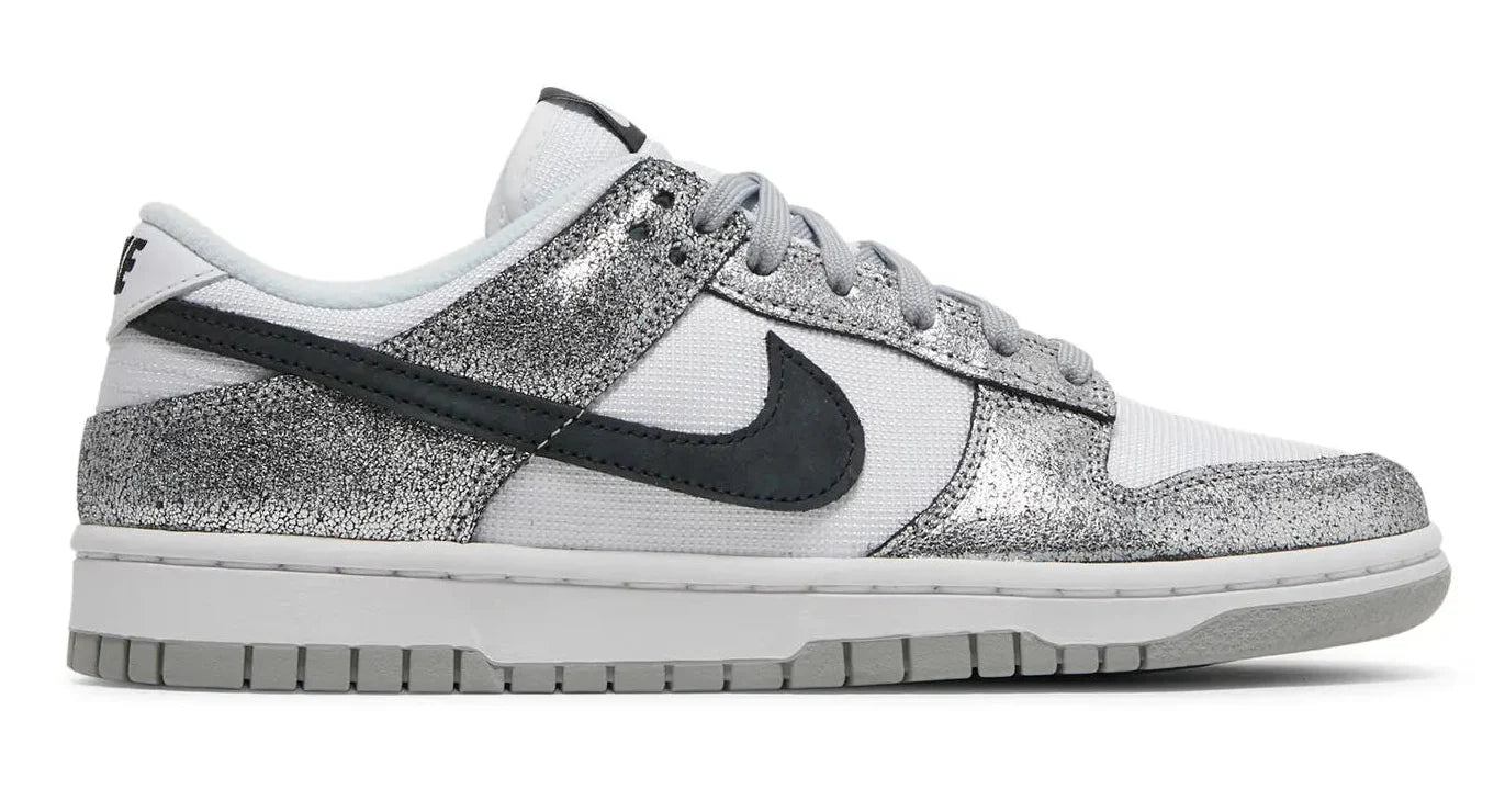 NIKE DUNK LOW "GOLDEN GALS METALLIC SILVER" (WOMEN) - Lucid Soles