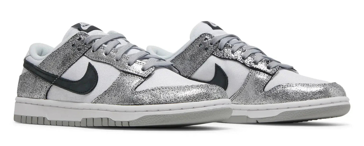NIKE DUNK LOW "GOLDEN GALS METALLIC SILVER" (WOMEN) - Lucid Soles