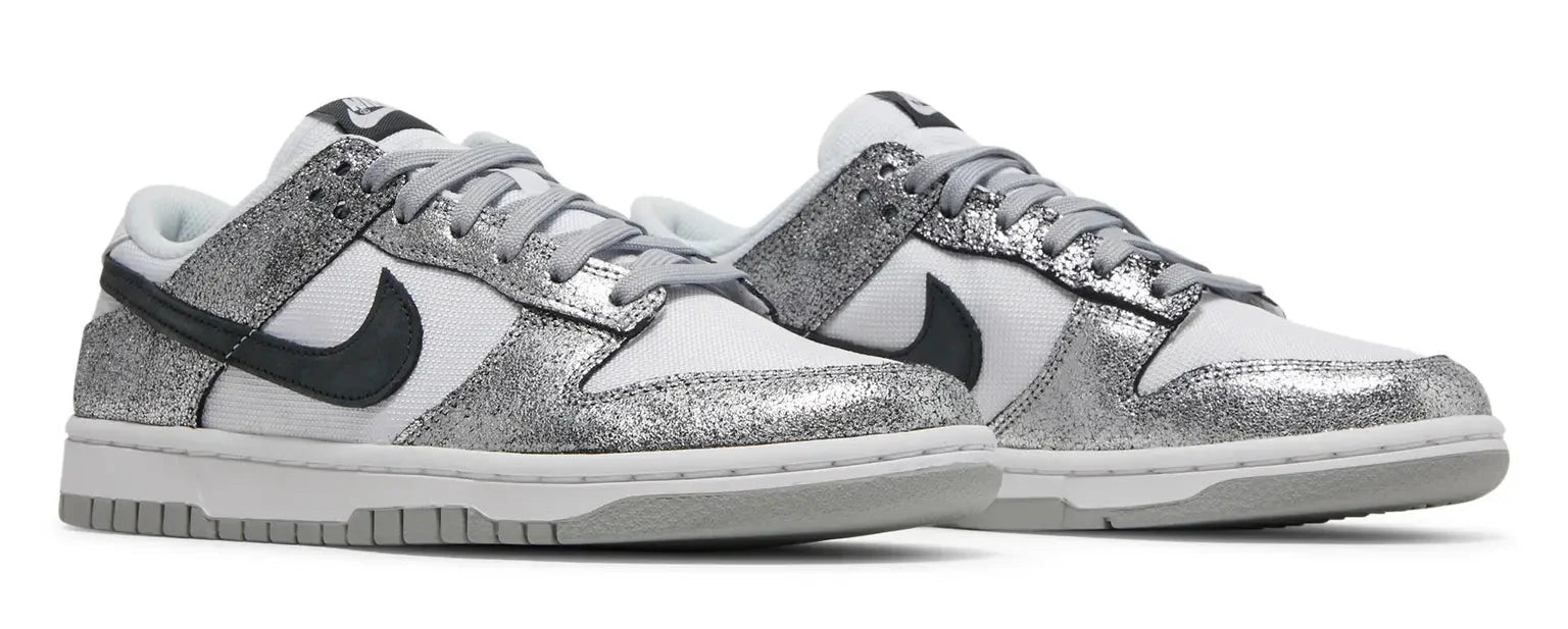 NIKE DUNK LOW "GOLDEN GALS METALLIC SILVER" (WOMEN) - Lucid Soles