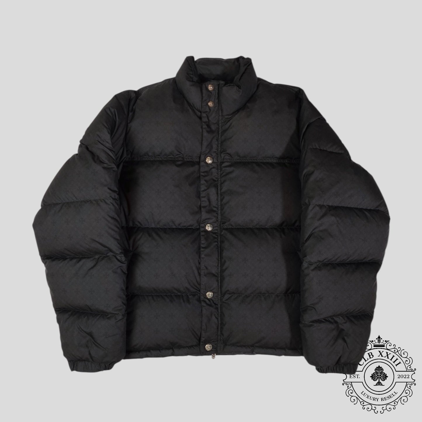 CHROME HEARTS PLUS PATTERN PUFFER (BLACK) - Lucid Soles