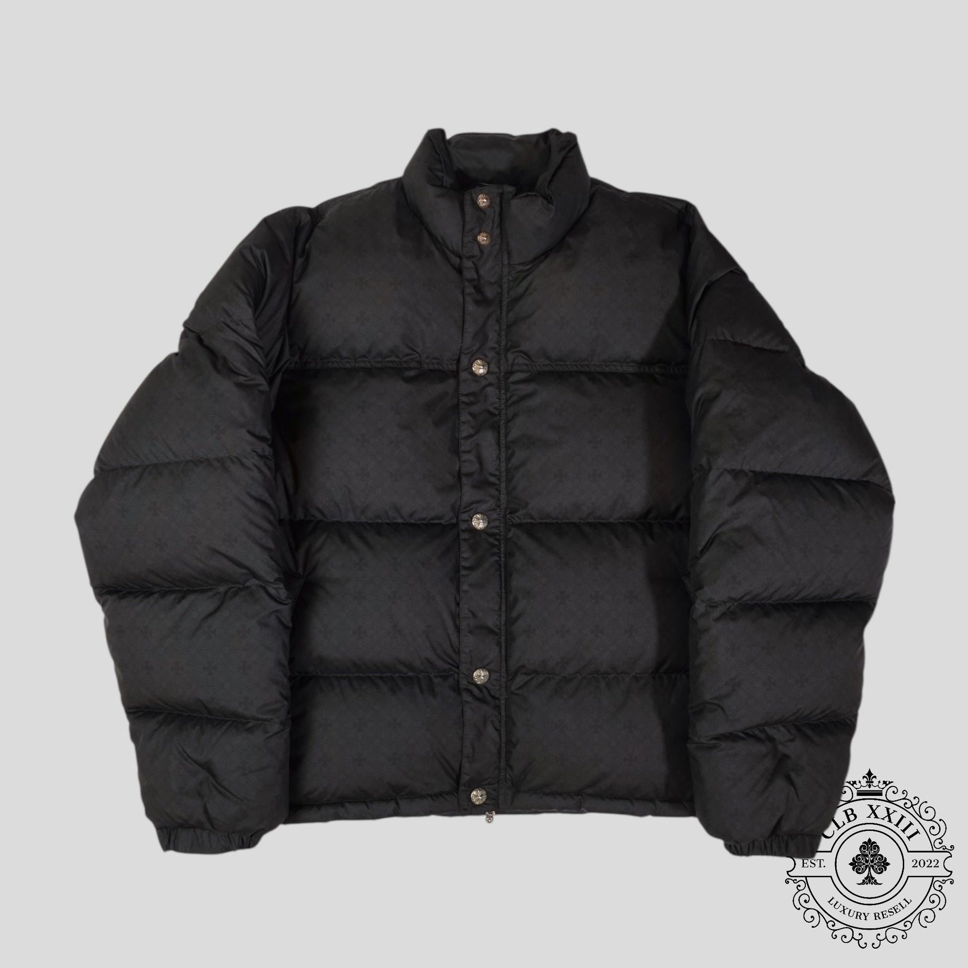 CHROME HEARTS PLUS PATTERN PUFFER (BLACK) - Lucid Soles