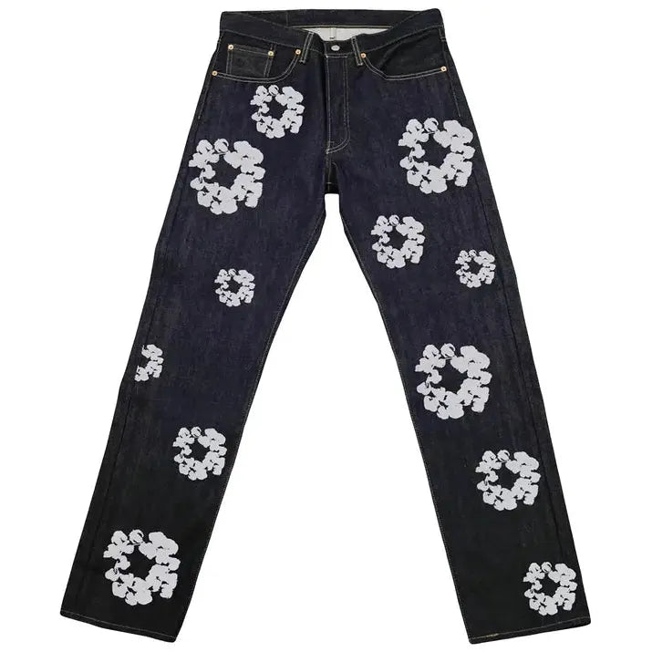 Levi's x Denim Tears The Cotton Wreath Selvedge Jean 'Raw Indigo' - Lucid Soles