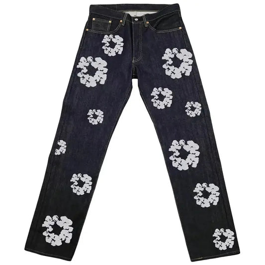 Levi's x Denim Tears The Cotton Wreath Selvedge Jean 'Raw Indigo' - Lucid Soles