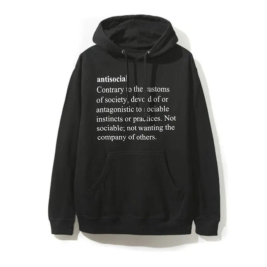 Anti Social Social Club Meanings Black Hoodie - Lucid Soles