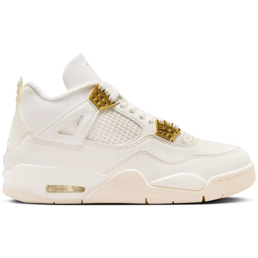 Jordan 4 Retro Metallic Gold (Women's) - Lucid Soles