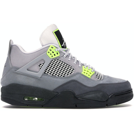Air Jordan Retro 4 SE 95 "Neon Green" GS - Lucid Soles