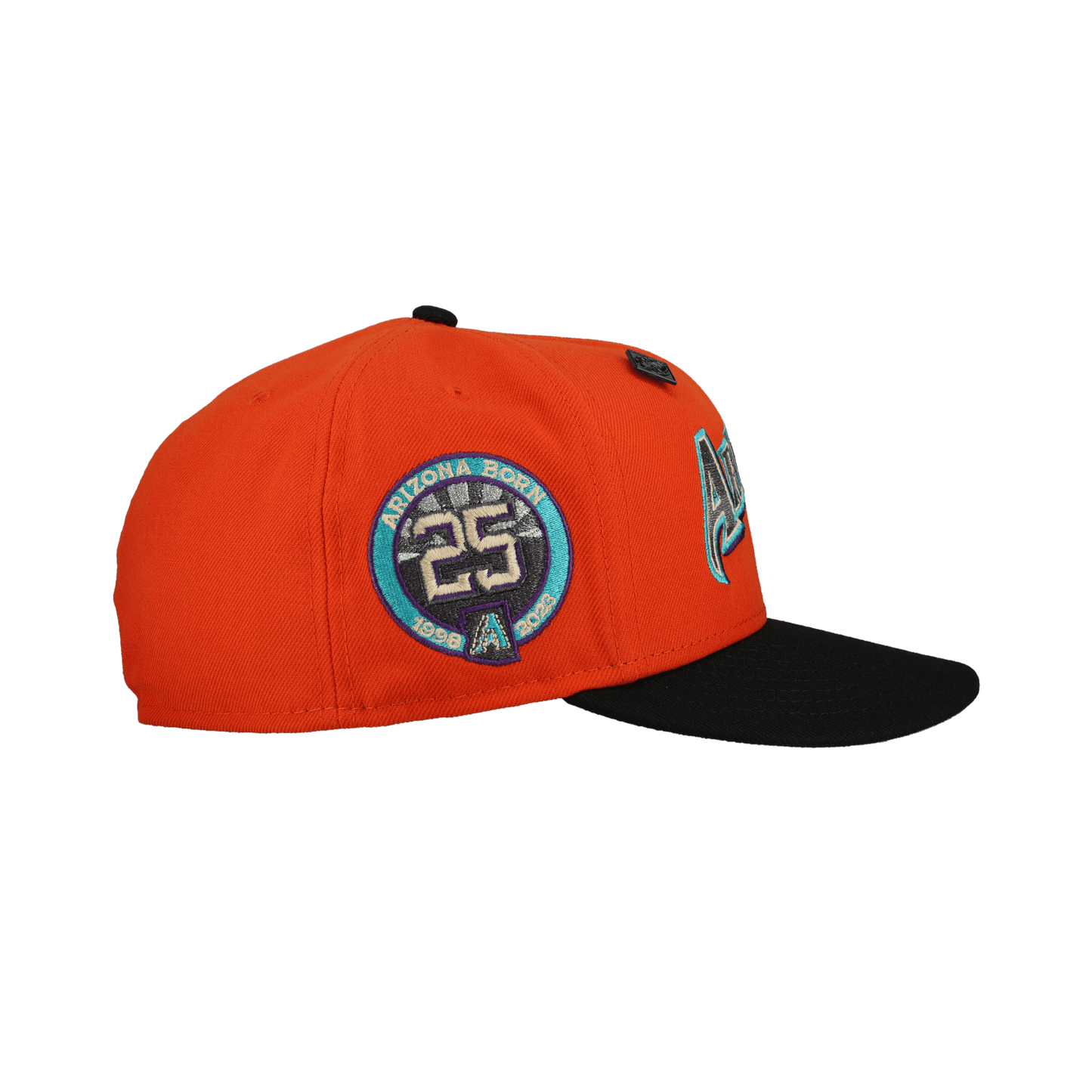Arizona Diamondbacks 25th Anniversary Orange Gradient Metallic 59Fifty Fitted Hat - Lucid Soles