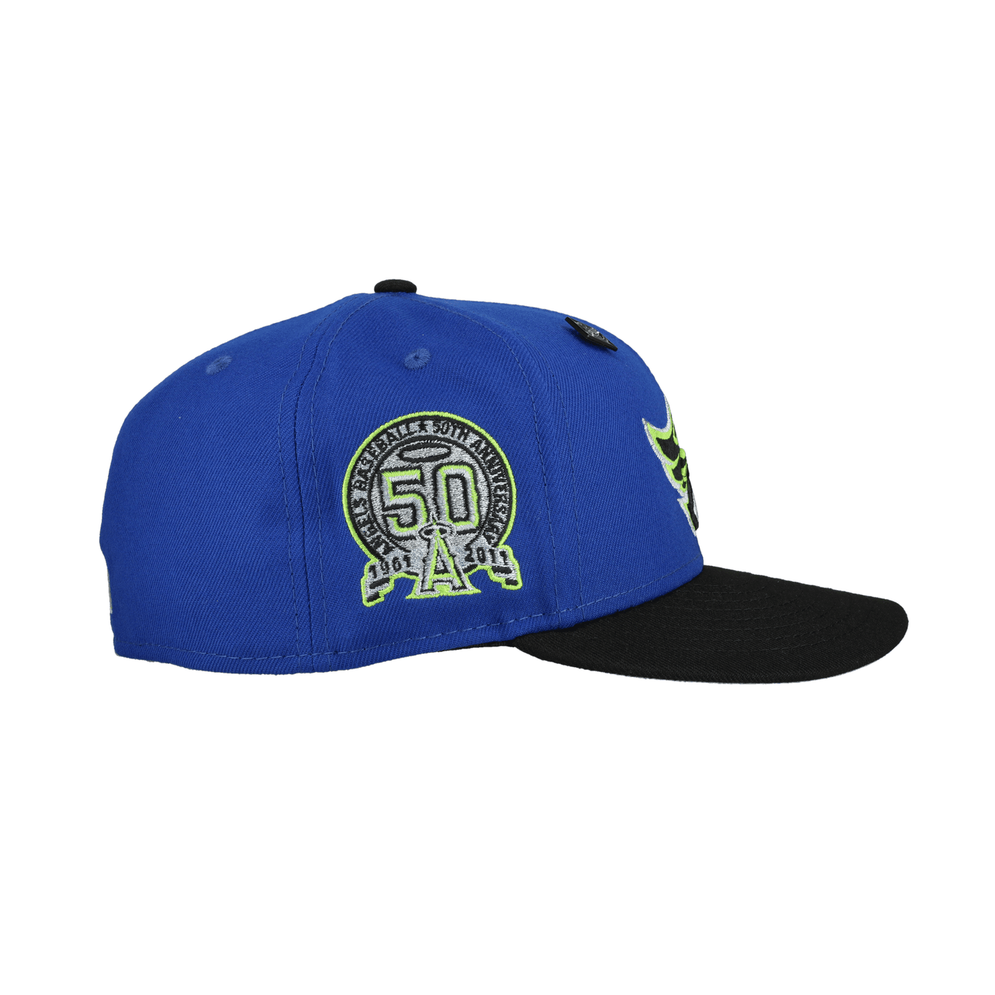 Anaheim Angels 50th Season Metallic Lime 59Fifty Fitted Hat - Lucid Soles