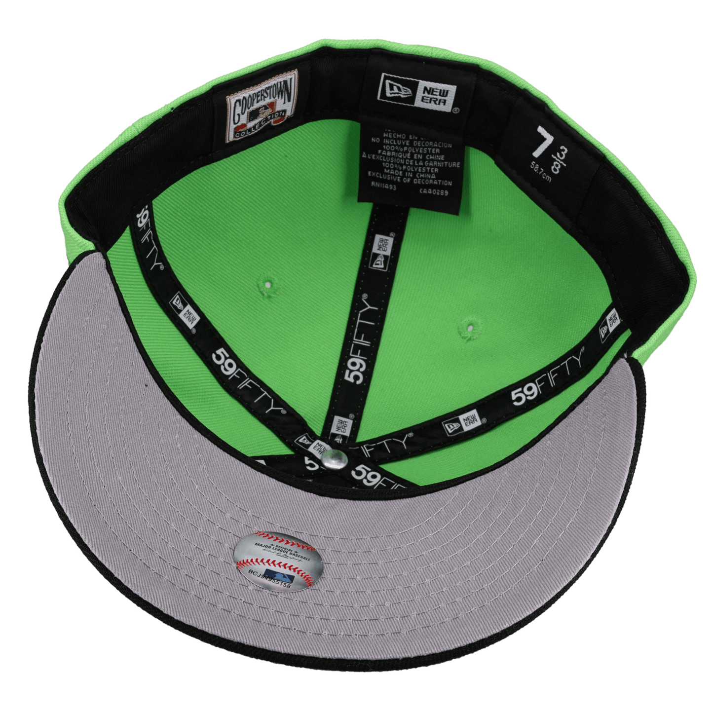 Anaheim Angels 50th Anniversary Lime 59Fifty Fitted Hat - Lucid Soles