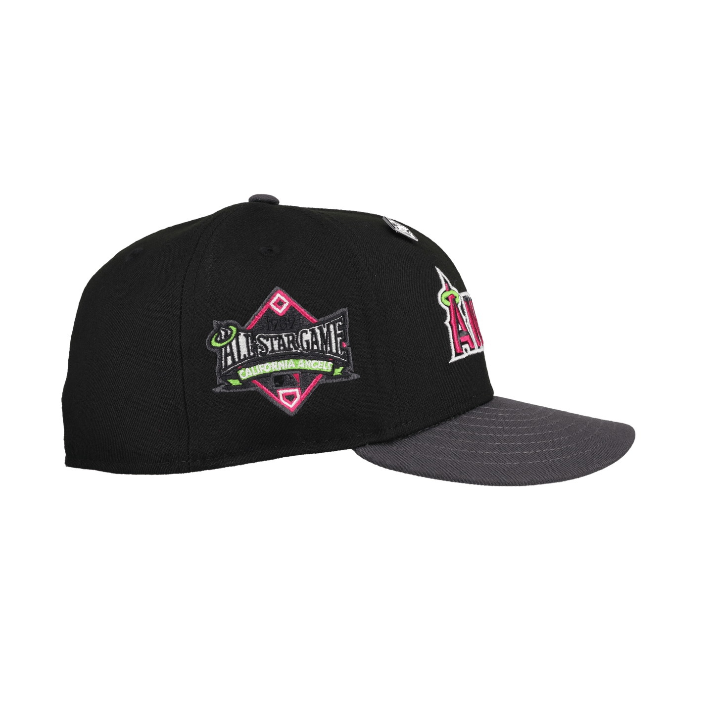Anaheim Angels 1989 All Star Game Script Graphite/Black 59Fifty Fitted Hat - Lucid Soles