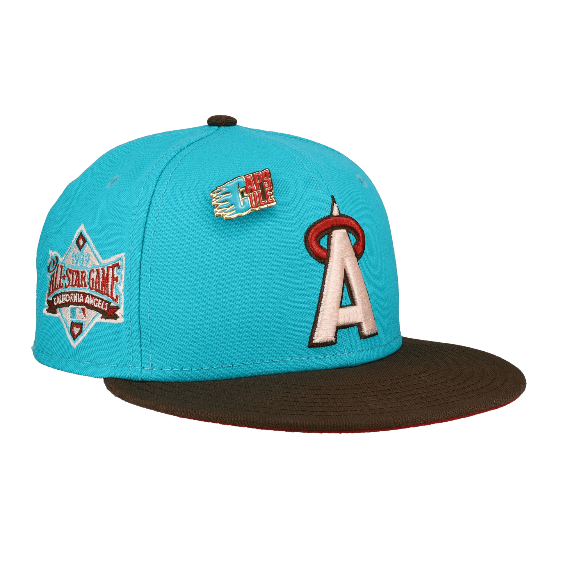 California Angels Nitro Teal 1989 All Star Game Fitted Hat - Lucid Soles