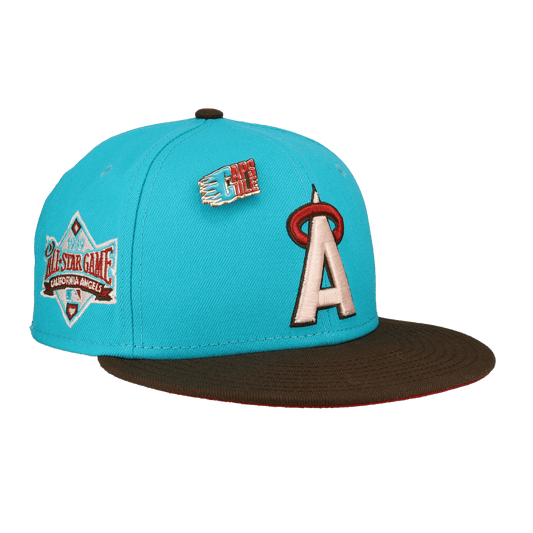 California Angels Nitro Teal 1989 All Star Game Fitted Hat - Lucid Soles