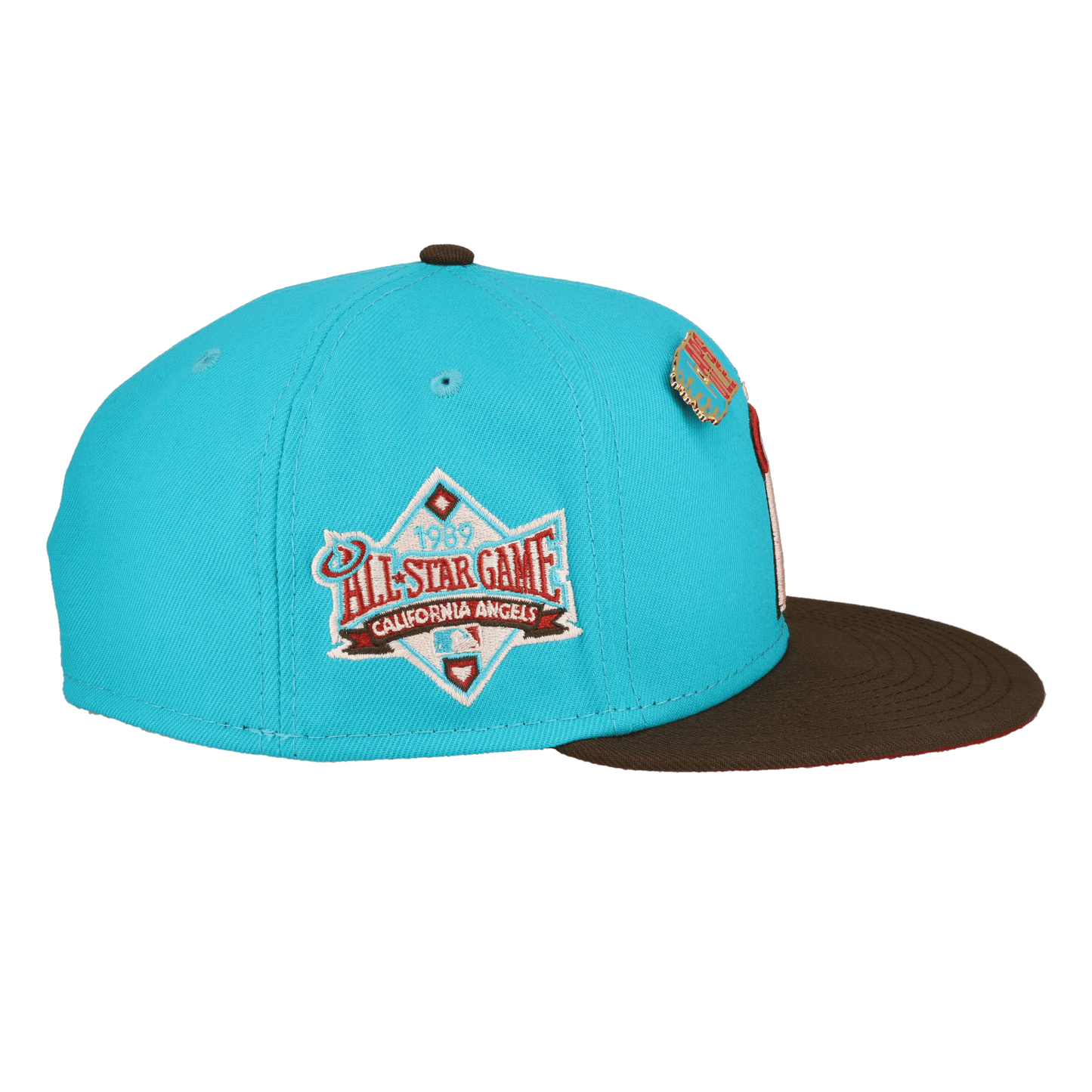 California Angels Nitro Teal 1989 All Star Game Fitted Hat - Lucid Soles