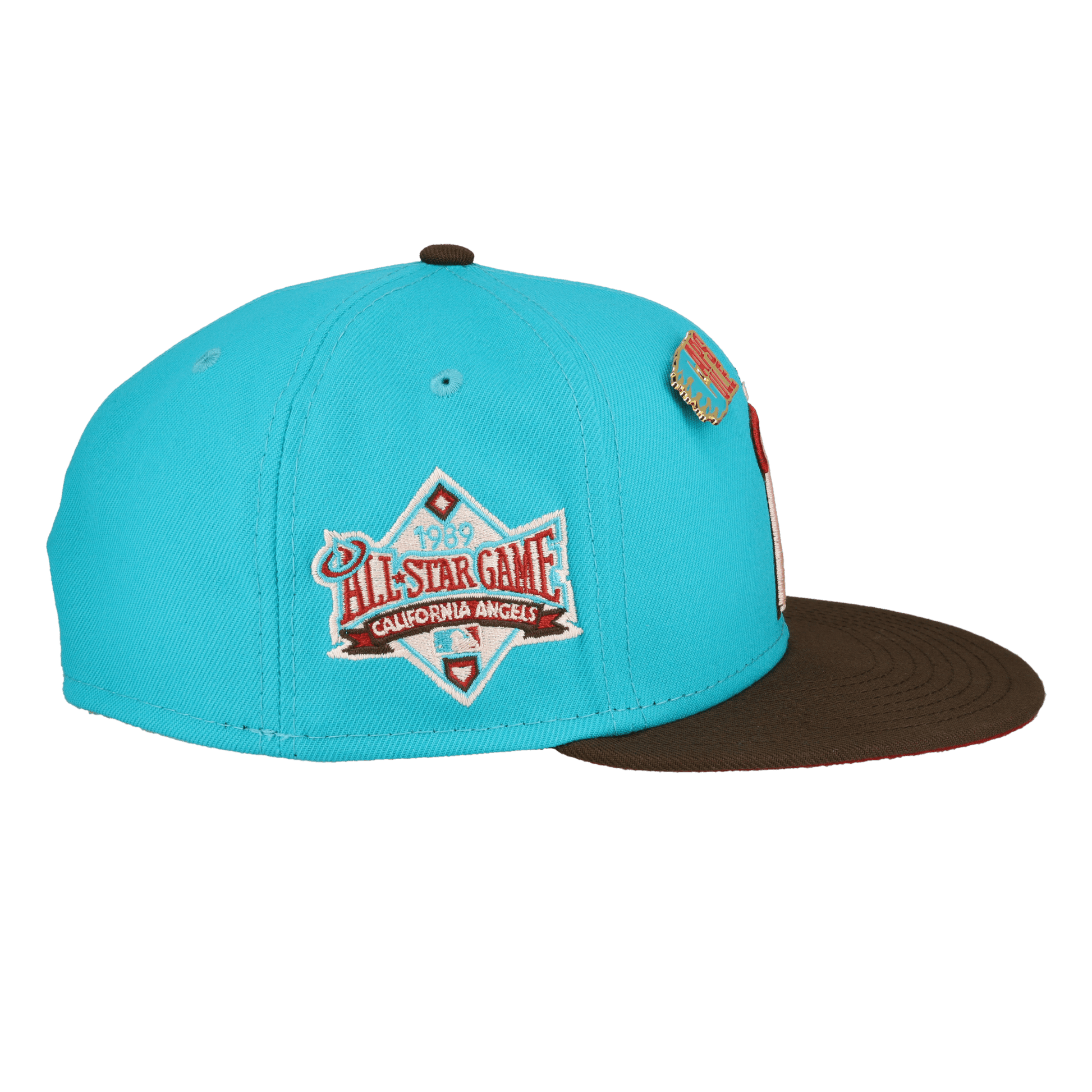 California Angels Nitro Teal 1989 All Star Game Fitted Hat - Lucid Soles