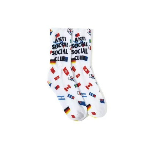 Anti Social Social Club Business Socks White - Lucid Soles