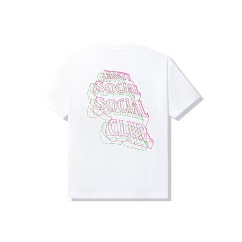 Anti Social Social Club Neon Lights And A Lot Of Rain T-shirt White - Lucid Soles