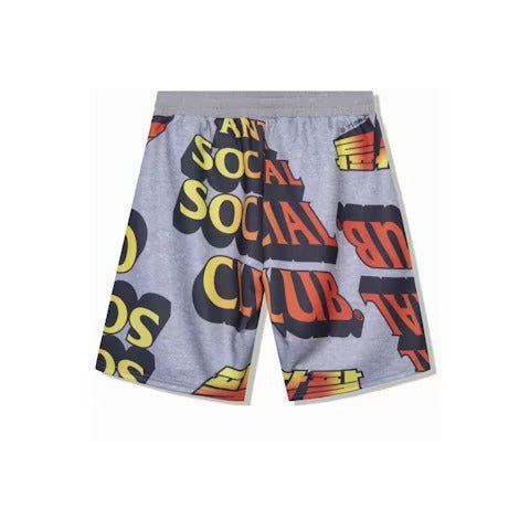 Anti Social Social Club Whisped Terry Fleece Shorts Grey - Lucid Soles