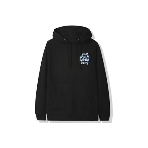 Anti Social Social Club x Fragment Blue Bolt Hoodie (FW19) Black - Lucid Soles