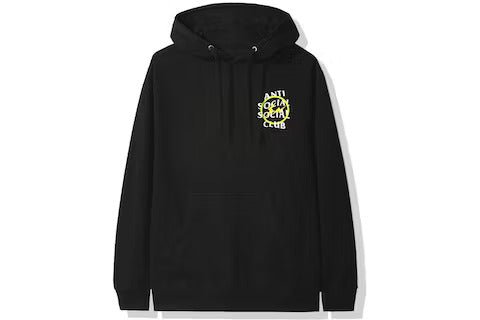 Anti Social Social Club x Fragment Yellow Bolt Hoodie (FW19) Black - Lucid Soles