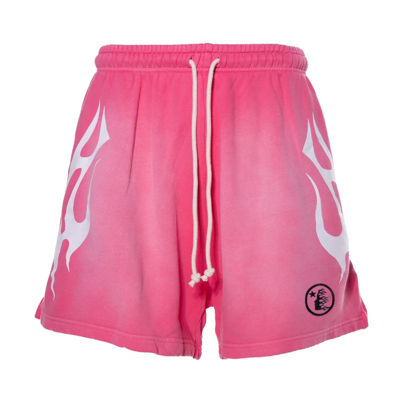 Hellstar Flame Shorts (Pink & White)