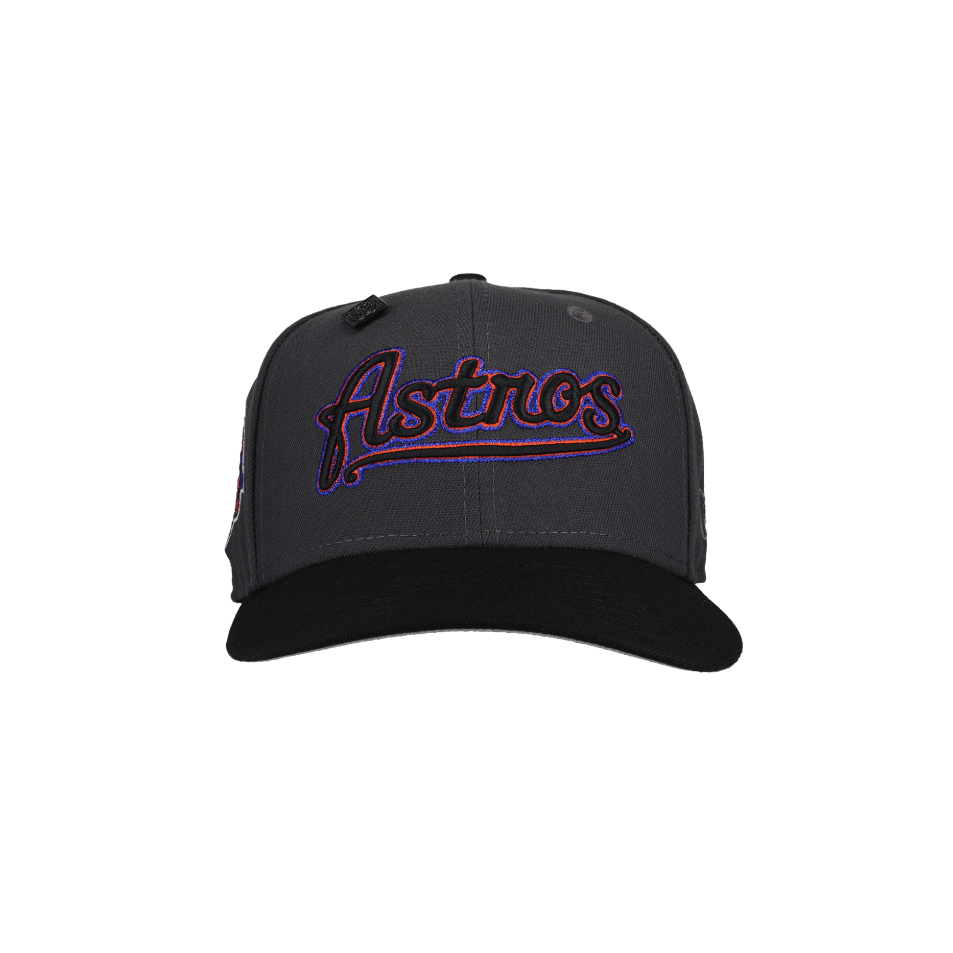 Houston Astros 45th Anniversary Metallic Graphite/Black 59Fifty Fitted Hat - Lucid Soles