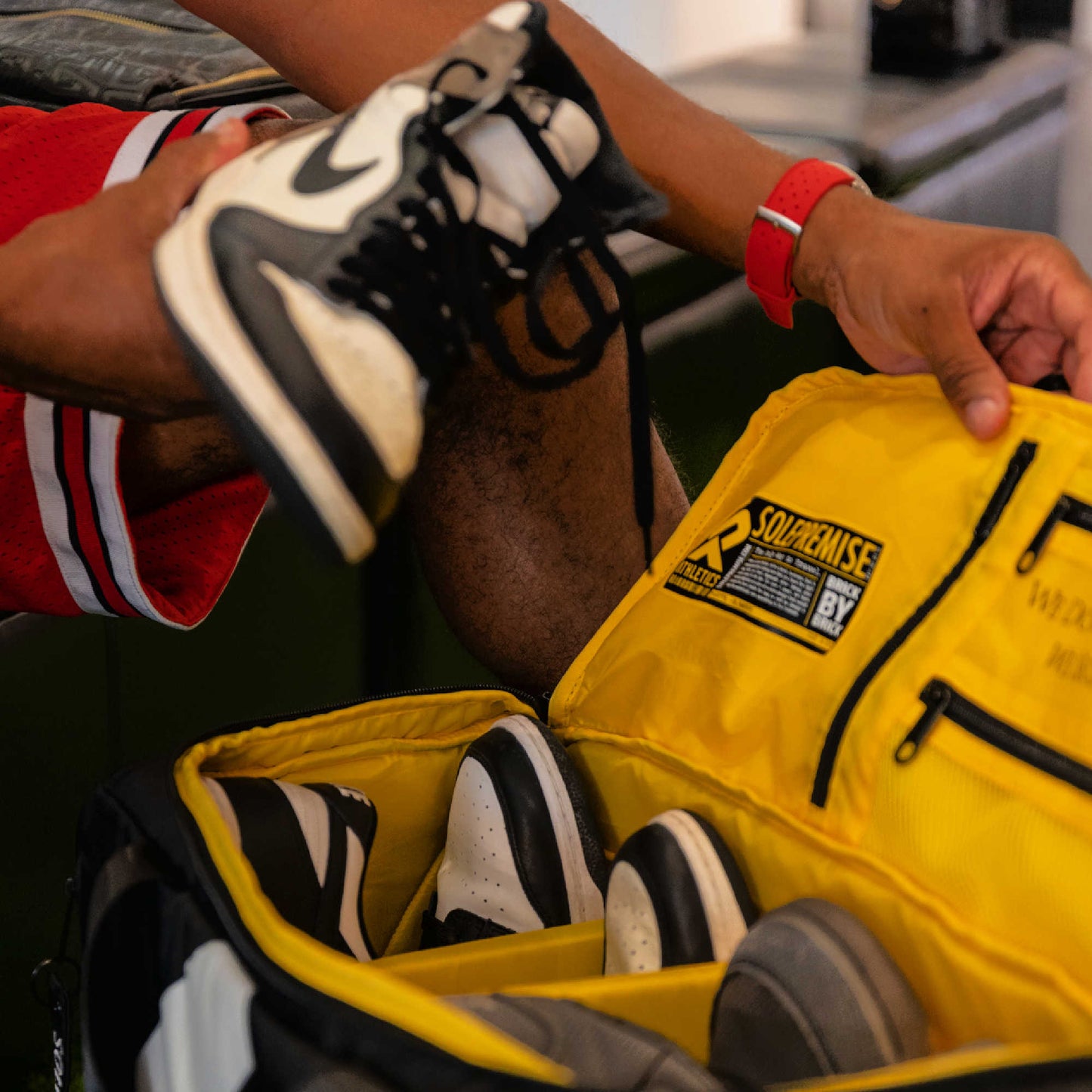 Black Sneaker Duffle - Lucid Soles