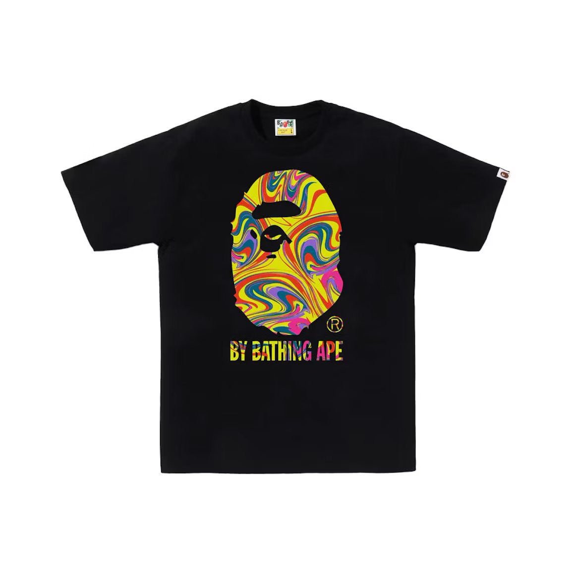 BAPE Marbling Tee Black - Lucid Soles