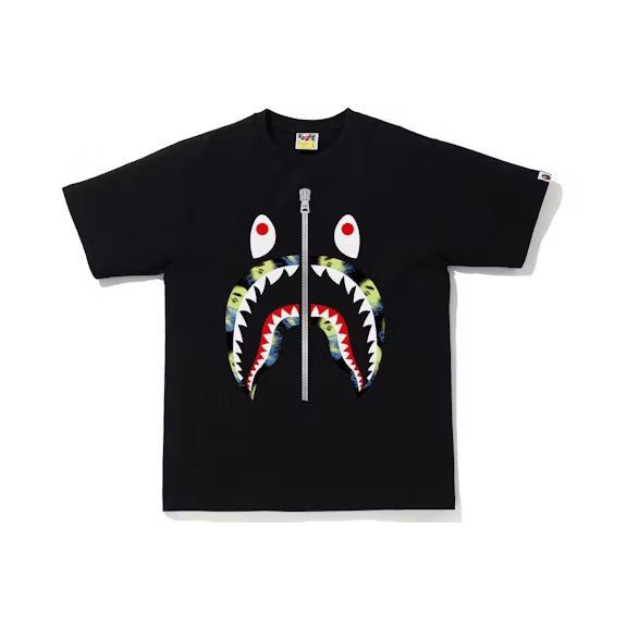 BAPE Storm Shark Tee Black/Black - Lucid Soles