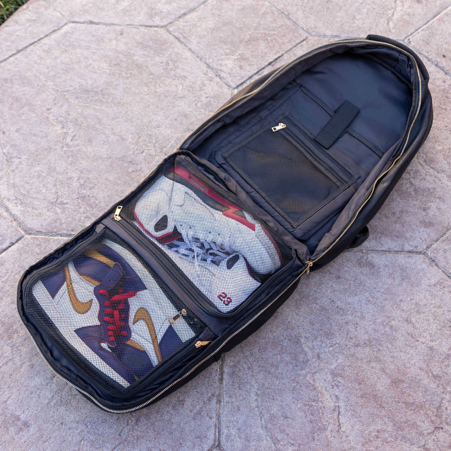 Black Leather Commuter Bag - Lucid Soles