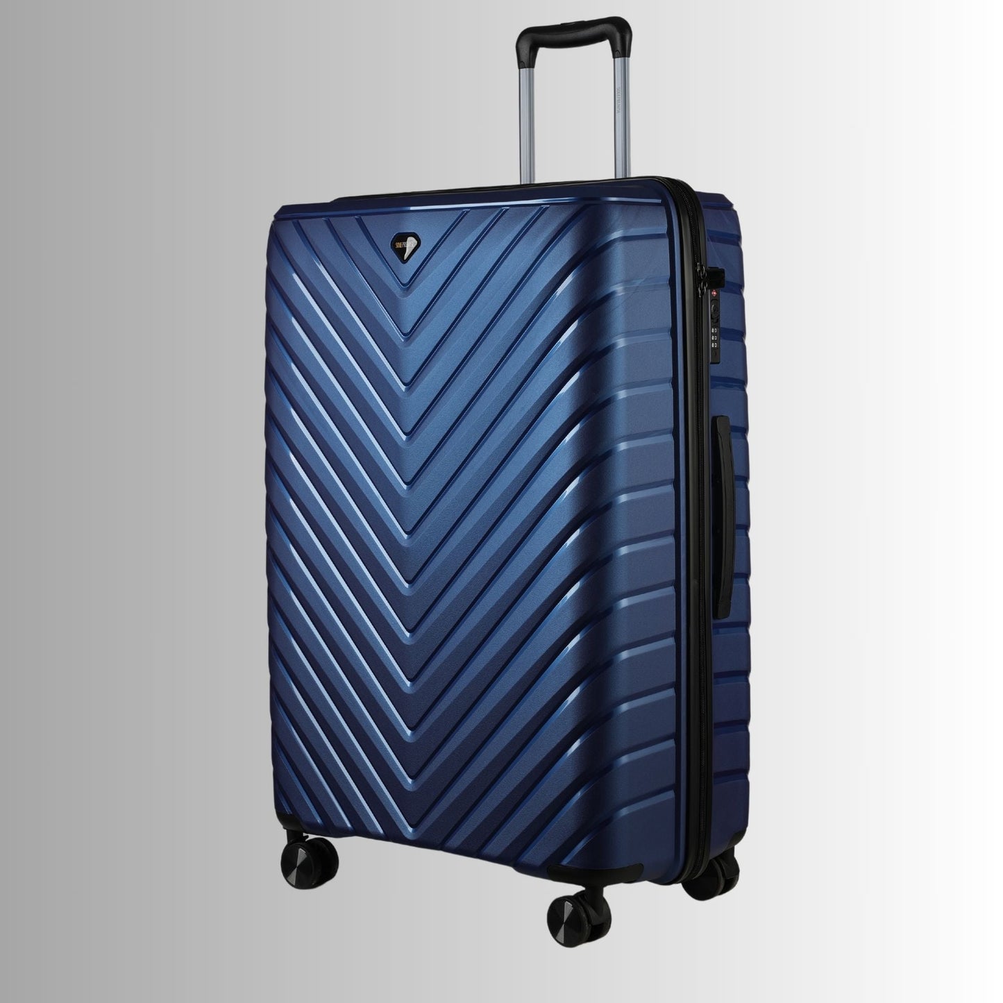 Blue Hardcase Roller Luggage Set (28', 24' and 20') - Lucid Soles