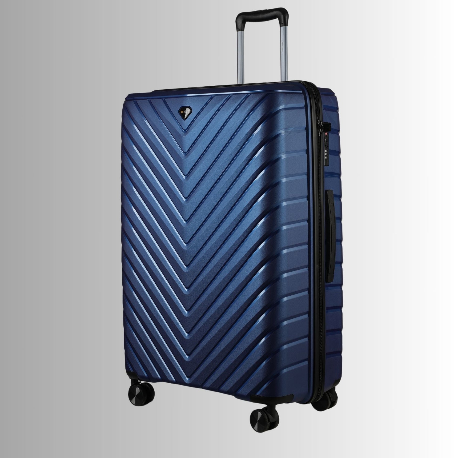 Blue Hardcase Roller Luggage Set (28', 24' and 20') - Lucid Soles