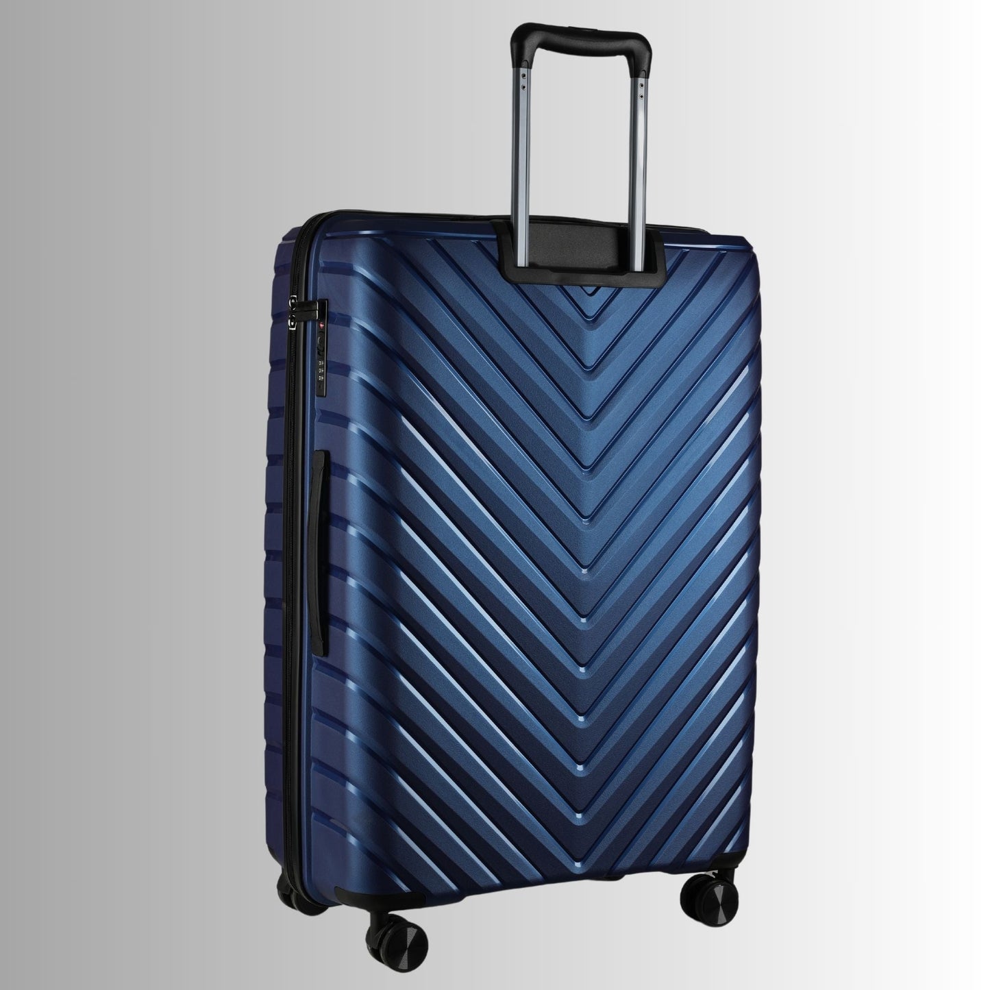 28 - inch Blue Hardcase Roller Luggage with 360° Wheels & TSA Lock - Lucid Soles