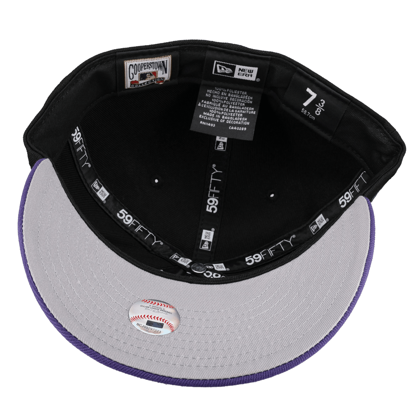 Atlanta Braves 1999 World Series Black/Purple Metallic 59Fifty Fitted Hat - Lucid Soles