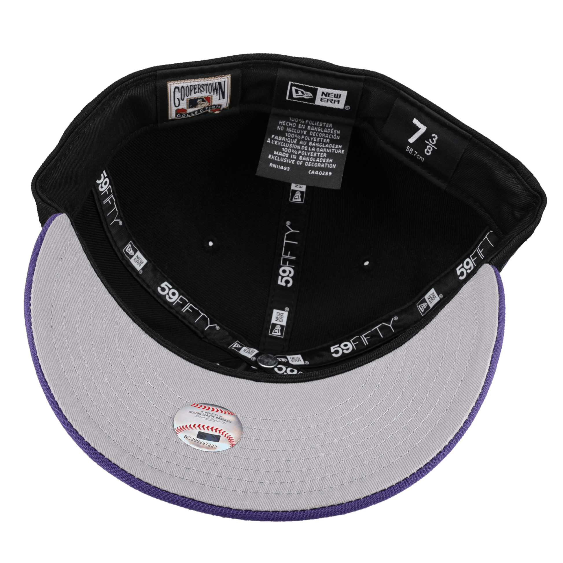 Atlanta Braves 1999 World Series Black/Purple Metallic 59Fifty Fitted Hat - Lucid Soles