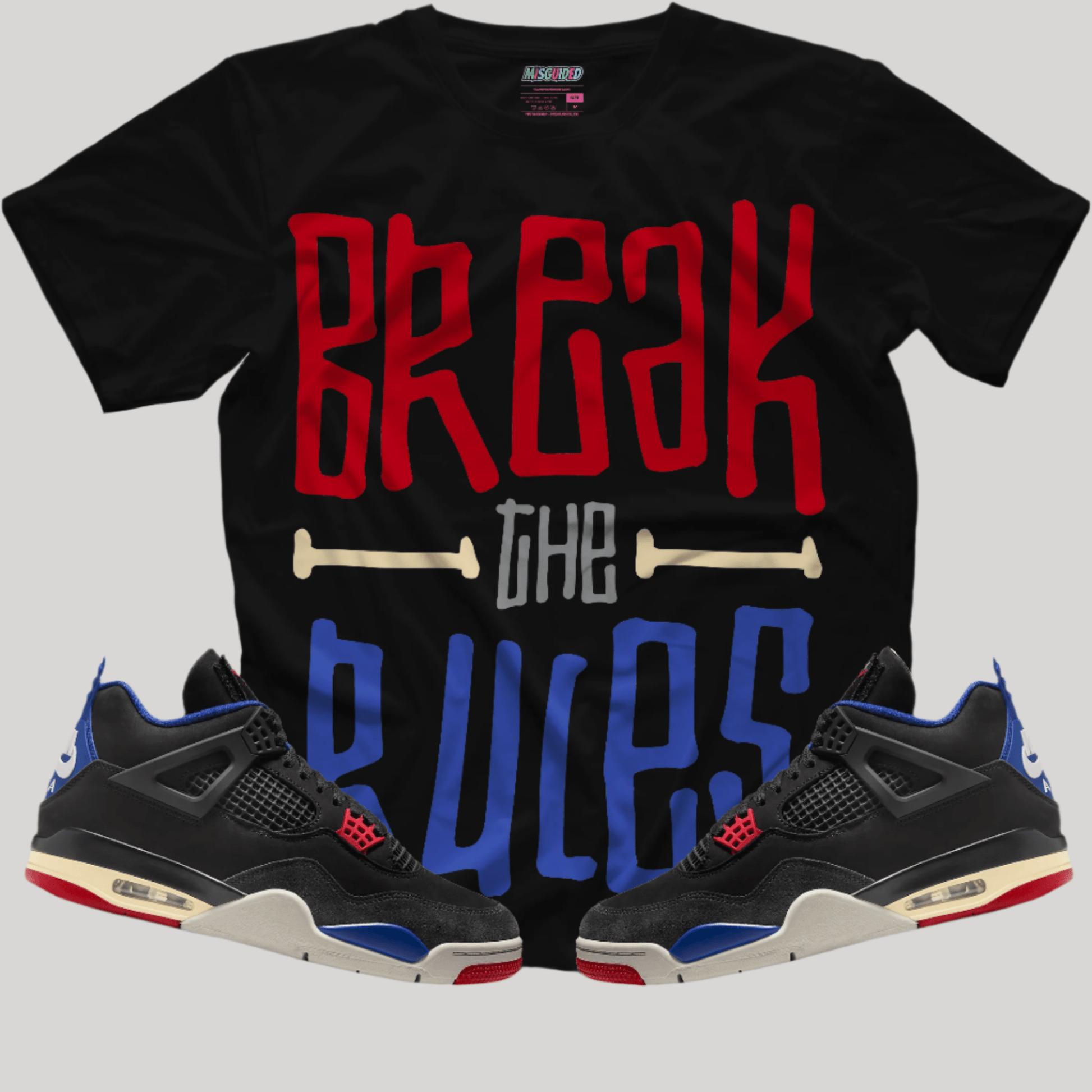 Break The Rules (Air Jordan 4 Rare Air) T-Shirt - Lucid Soles