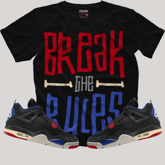 Break The Rules (Air Jordan 4 Rare Air) T-Shirt - Lucid Soles