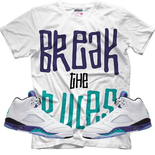Break The Rules (Air Jordan 5 Grape) T-Shirt - Lucid Soles