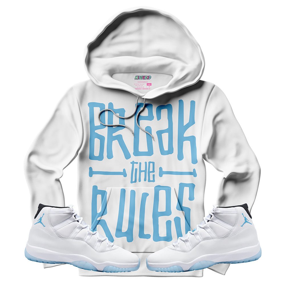 Break The Rules (Air Jordan 11 Legend Blue) Hoodie - Lucid Soles